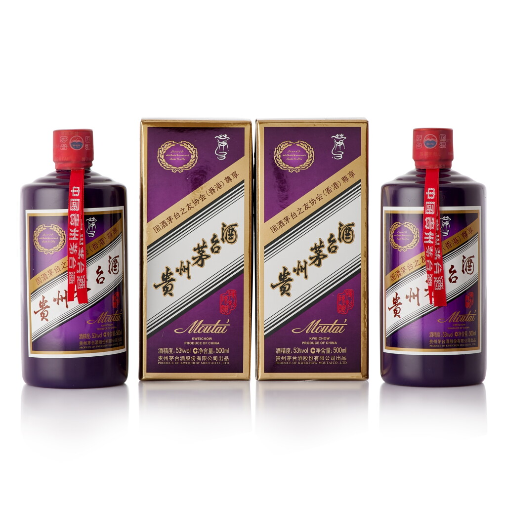 View full screen - View 1 of Lot 9520. 2017年產 貴州茅台香港之友協會專用茅台酒 (紫茅) Kweichow Moutai HK Friends Of Moutai Special Edition 2017 (2 BT50).