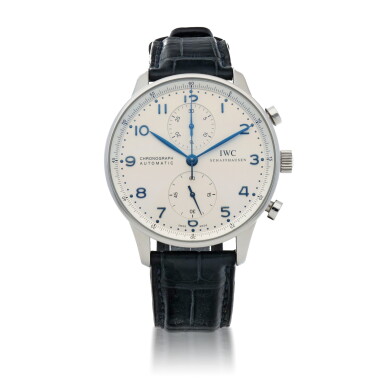 View full screen - View 1 of Lot 172. PORTUGIESER, REF 3714 STAINLESS STEEL CHRONOGRAPH WRISTWATCH CIRCA 2005.