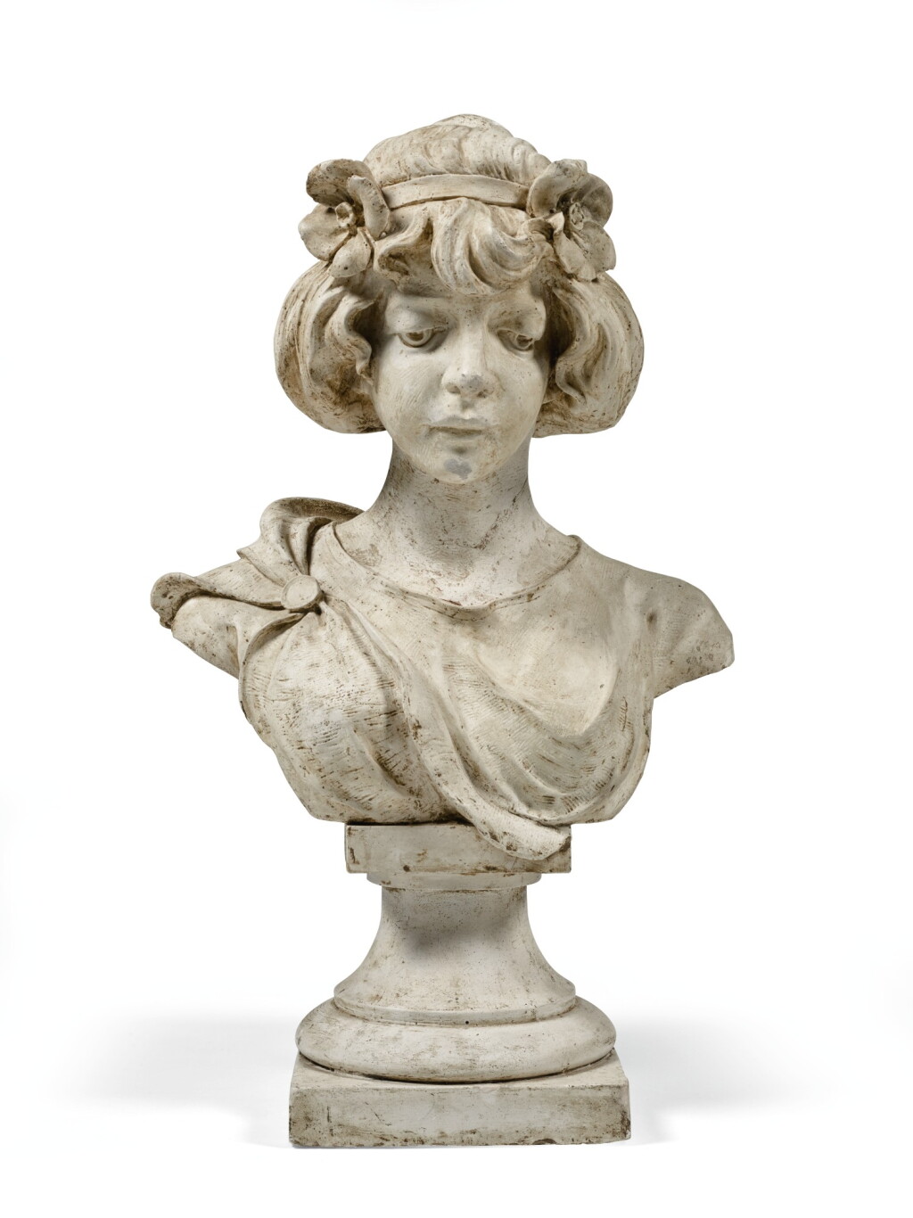View full screen - View 1 of Lot 82. FRENCH OR ITALIAN, CIRCA 1900 | BUST OF A GIRL.