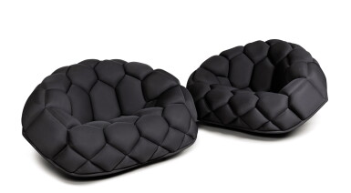 View full screen - View 1 of Lot 304. Pair of Quilt armchairs, 2009.