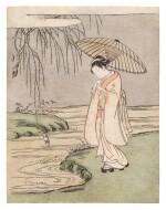Suzuki Harunobu (1725-1770) | Visual Parody of the Calligrapher Ono no Tofu | Edo period, 18th century