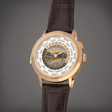 View full screen - View 1 of Lot 35. Reference 5531R-012 | A pink gold minute repeating world time wristwatch | Circa 2022.