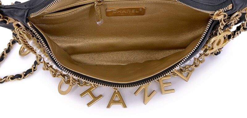chanel leather backpack replica Paris-salzburg Black Small Faux Chanel Handbags Leather
