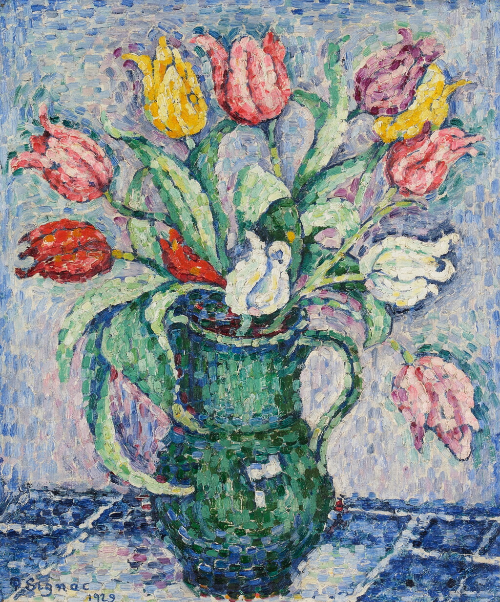 View full screen - View 1 of Lot 130. Fleurs (Tulipes).