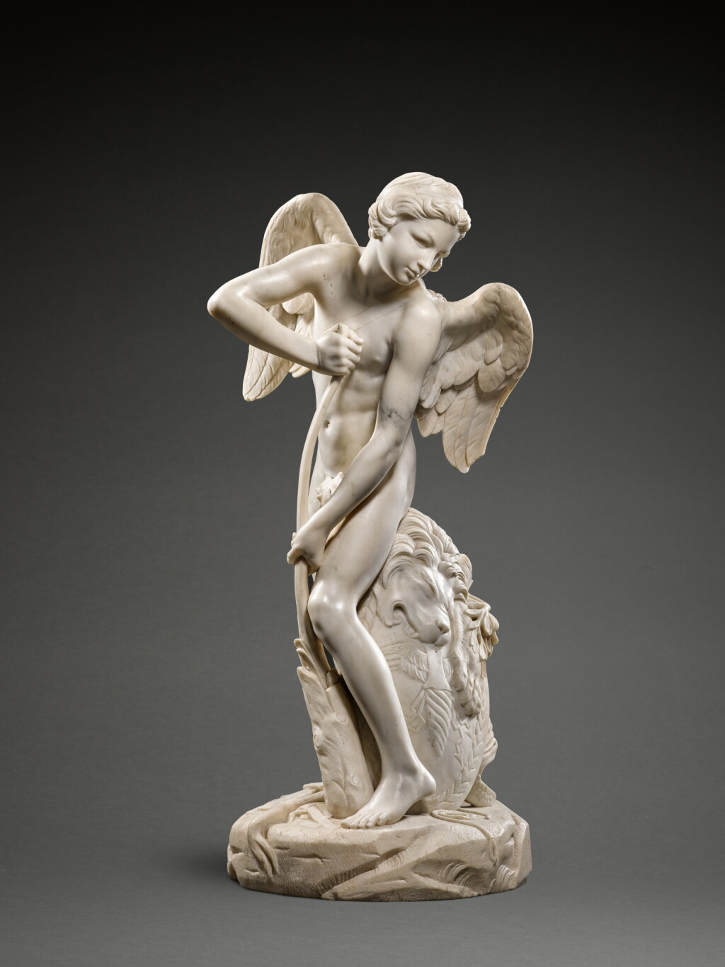 View full screen - View 1 of Lot 127. Cupid Carving a Bow from Hercules’s Club.