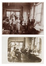 Otto Dorfner’s Book Binding Workshop at the State Bauhaus in Weimar, 1919/20 + Unknown photographer (2 works)