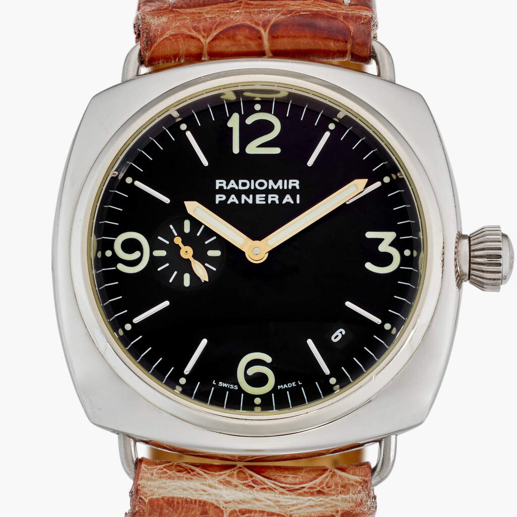 View full screen - View 1 of Lot 135. Reference PAM00062 Radiomir | A limited edition white gold automatic wristwatch with date, Circa 2000.