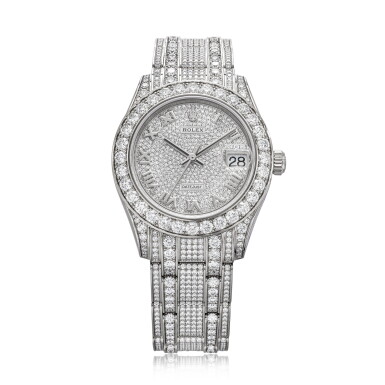 View full screen - View 1 of Lot 1684. 'Datejust’ Diamond Wristwatch | 勞力士 | ‘Datejust’ 鑽石 腕錶.
