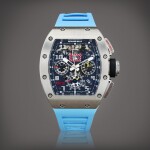 'Felippe Massa', reference RM011 AJ Ti Montre bracelet chronographe flyback en titane avec date | Titanium flyback chronograph wristwatch with date Vers 2009 | Circa 2009