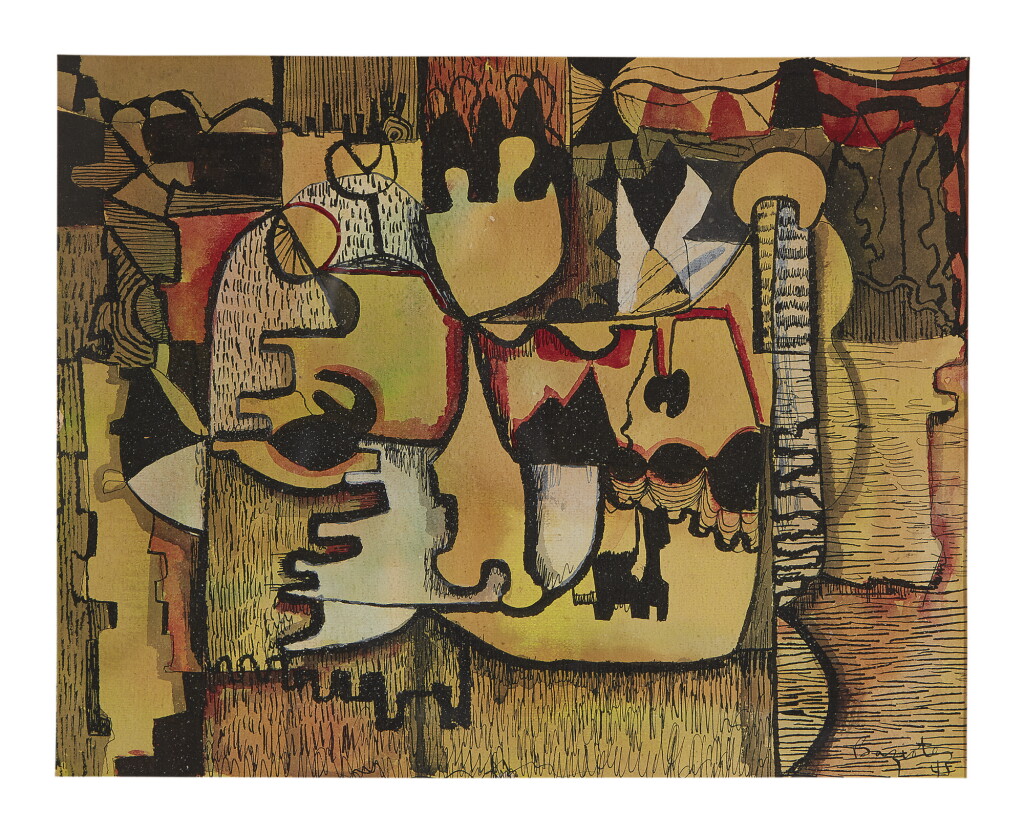 View full screen - View 1 of Lot 464. WILLIAM BAZIOTES | UNTITLED.