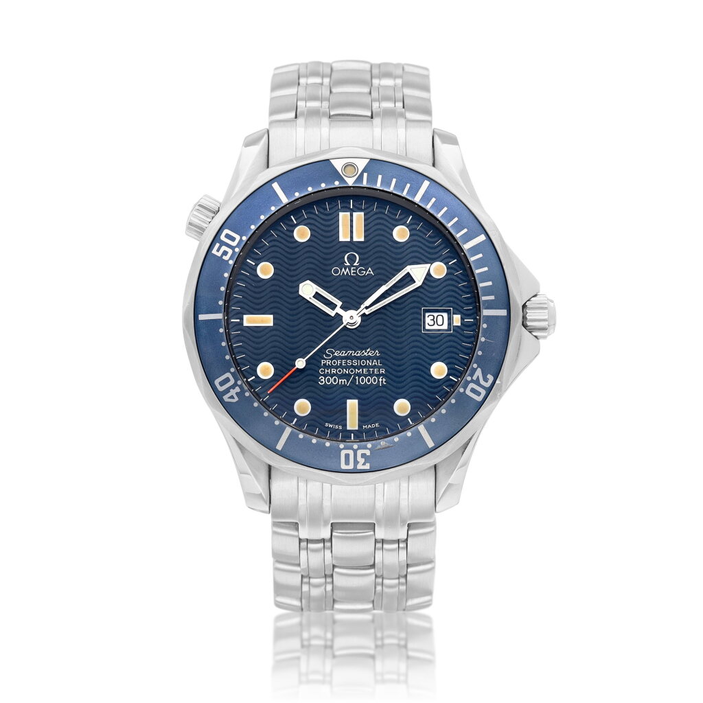 View full screen - View 1 of Lot 8242. Seamaster 300, Reference 2531.8 | A stainless steel wristwatch with date and bracelet, Circa 1995 | 歐米茄 | 海馬系列300 型號2531.8 | 精鋼鏈帶腕錶,備日期顯示,約1995年製.