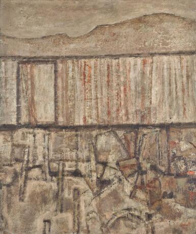View full screen - View 1 of Lot 202. PRUNELLA CLOUGH | ISLAND SHED.