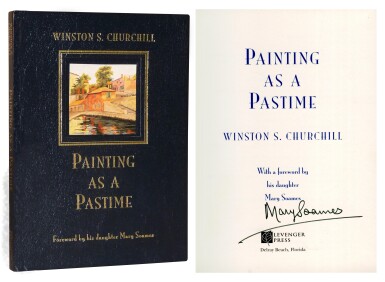 View full screen - View 1 of Lot 74. [Lady Mary Soames] — Winston S. Churchill  | Painting as a Pastime. New York: Levenger Press, 2002.