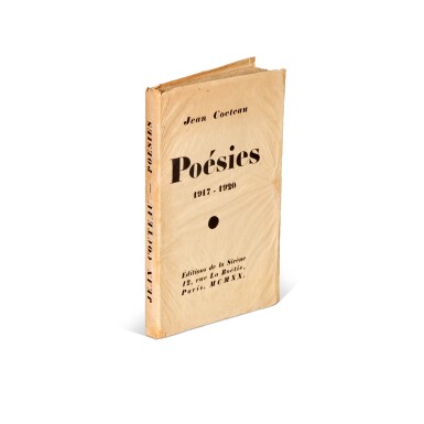 View full screen - View 1 of Lot 317. Jean Cocteau | Poésies 1917-1920, Paris, 1920, first edition, inscribed by the author.