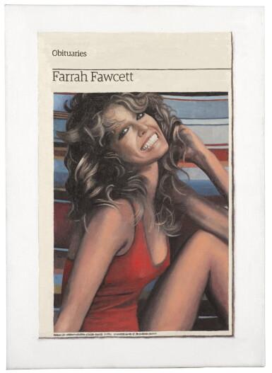 View full screen - View 1 of Lot 93. HUGH MENDES | OBITUARIES: FARRAH FAWCETT.