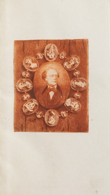 View full screen - View 1 of Lot 58. Les Camées parisiens. 1866 et 1873. 3 séries en 1 vol. Joint: lettre de Barbey à Banville..