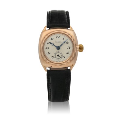 View full screen - View 1 of Lot 71. Oyster Pink gold wristwatch Circa 1934.