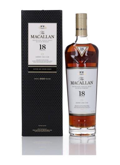 View full screen - View 1 of Lot 27. The Macallan 18 Year Old Sherry Oak 43.0 abv NV (1 Bottle 70cl).