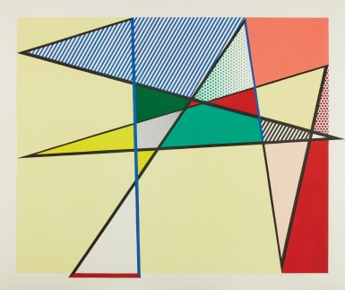 View full screen - View 1 of Lot 46. ROY LICHTENSTEIN | IMPERFECT 67" x 79⅞" (C. 222).