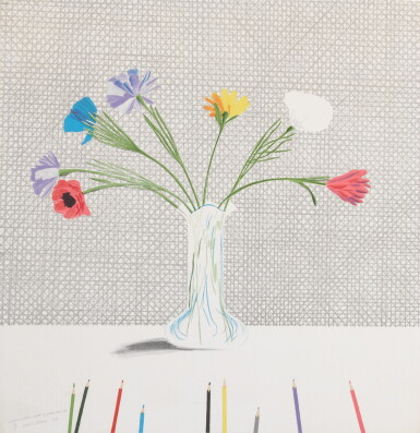 View full screen - View 1 of Lot 76. Colored Flowers Made of Paper and Ink (Scottish Arts Council 119; Museum of Contemporary Art, Tokyo 113).