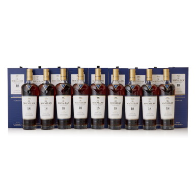 View full screen - View 1 of Lot 9355. The Macallan 18 Year OId Double Cask 2021 Release 43.0 abv NV (9 BT70).
