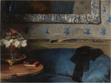 View full screen - View 1 of Lot 101. Paris Interior with Still Life.