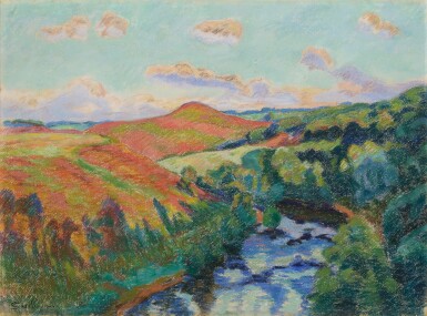 View full screen - View 1 of Lot 1374. Le Puy Barriou, Paysage de la Creuse.