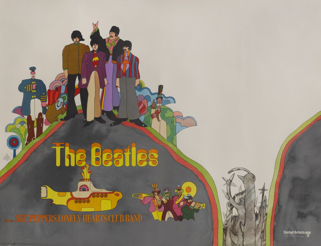 View full screen - View 1 of Lot 48. HEINZ EDELMANN | Yellow Submarine, British, 1968, second advance poster.