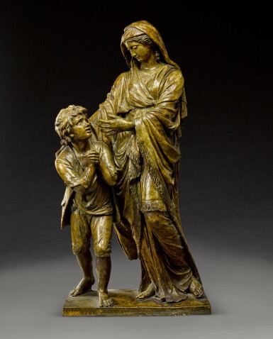View full screen - View 1 of Lot 77. John Bacon (1740-1799) | British, circa 1777 | Charity assisting a poor boy.