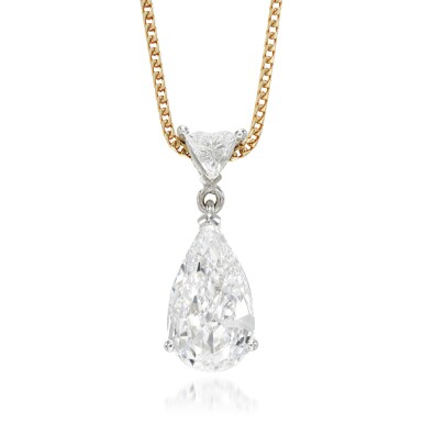 View full screen - View 1 of Lot 130. Diamond necklace.