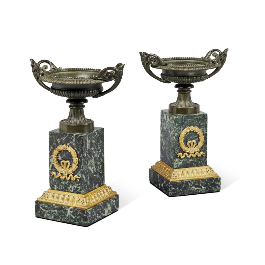 View full screen - View 1 of Lot 1946. A Pair of Louis-Philippe Tazze, Second Quarter 19th Century.