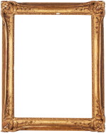 An 18th century Louis XV provincial carved giltwood frame