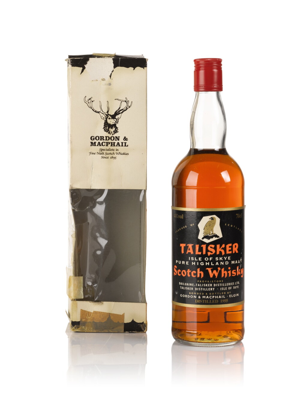 View full screen - View 1 of Lot 202. Talisker Gordon & MacPhail Black Label 40.0 abv 1955 .