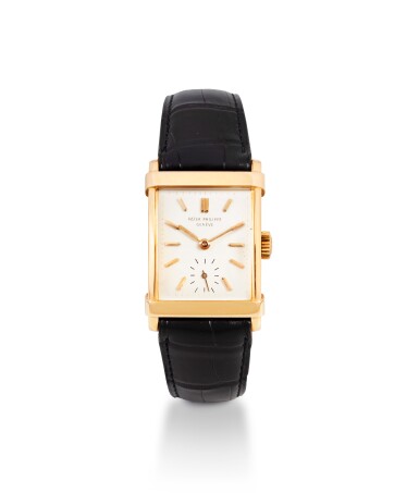 View full screen - View 1 of Lot 40. Ref. 2531 Montre bracelet en or rose | Pink gold wristwatch Fabriqué en 1955 | Made in 1955.