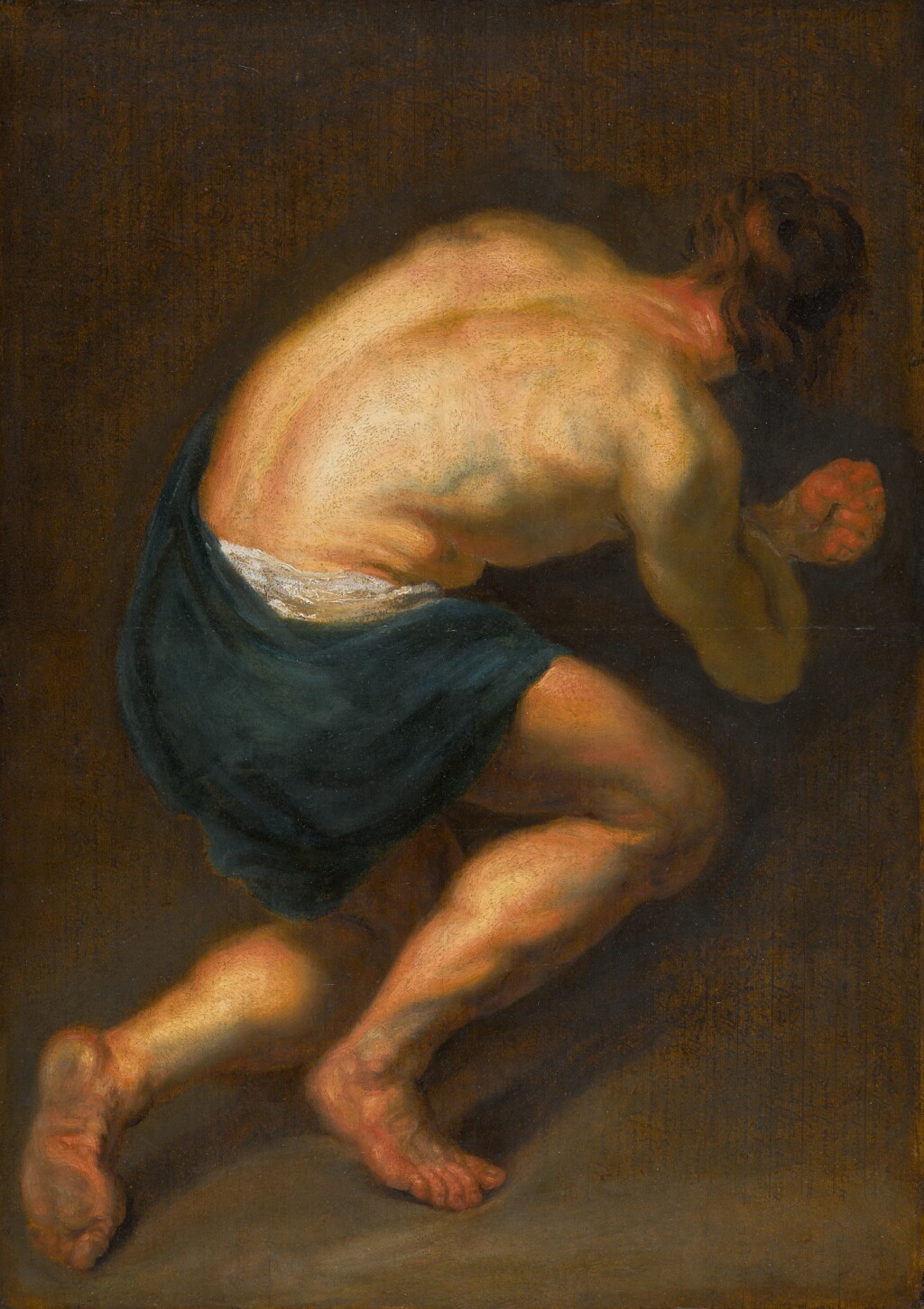 View full screen - View 1 of Lot 340. Sketch of a kneeling man, the Prodigal Son.