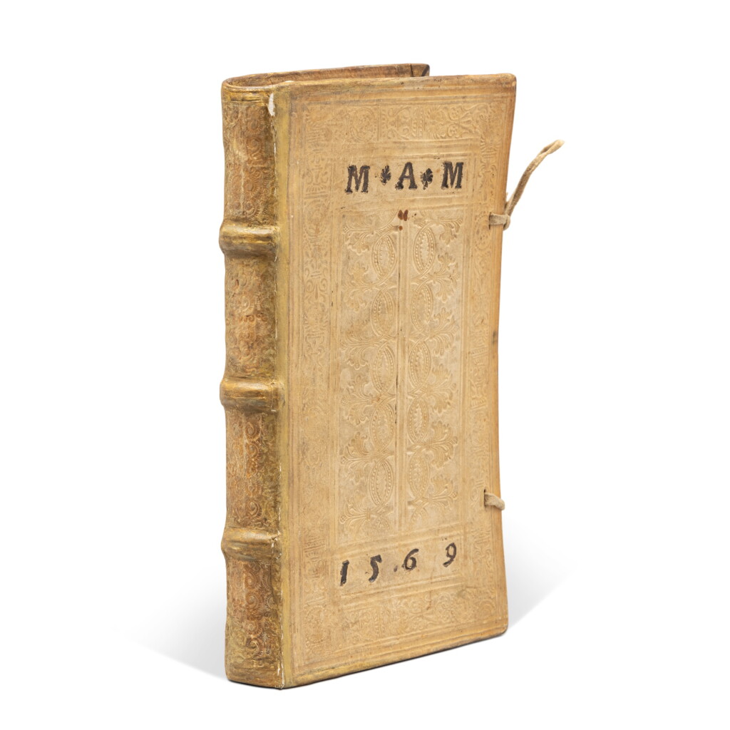 View full screen - View 1 of Lot 723. Ferrari, Emendationes in Philippicas Ciceronis, Venice, Sons of Aldo, 1542, contemporary German pigskin.