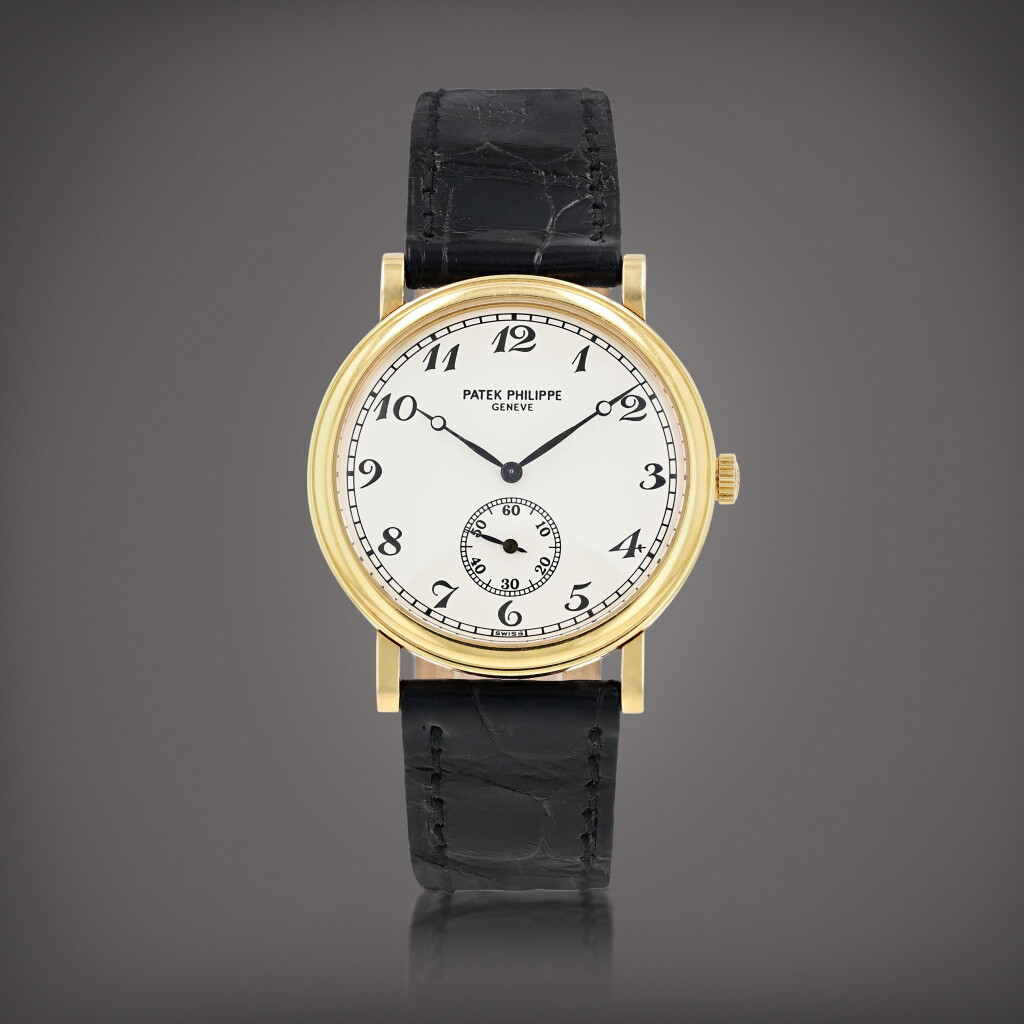 View full screen - View 1 of Lot 123. Calatrava, reference 5022J-013 Montre bracelet en or jaune | Yellow gold wristwatch Vers 2004 | Circa 2004.