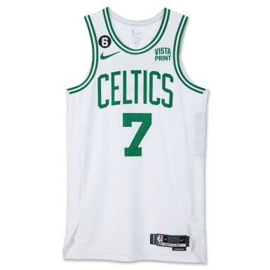 View full screen - View 1 of Lot 48. Jaylen Brown Boston Celtics 2022-2023 Game Worn Home Jersey.
