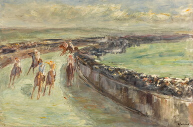 View full screen - View 1 of Lot 350. Pferderennen (Horse Race).