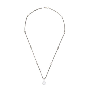 View full screen - View 1 of Lot 159. Collier diamants | Diamond necklace .