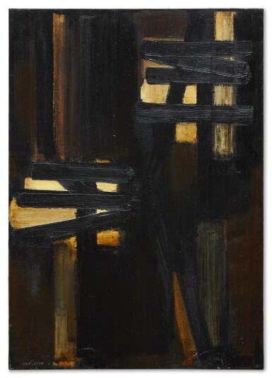View full screen - View 1 of Lot 21. Peinture 92 x 65 cm. 7 février 1954.