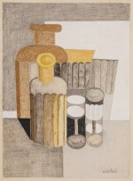 Verres et bouteilles en bleus - étude