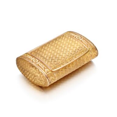 View full screen - View 1 of Lot 57. A Small Gold Snuff Box, Charles Petschler, Paris, 1809-1819.