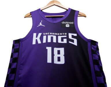 View full screen - View 1 of Lot 108. Jalen Slawson Sacramento Kings 2023-2024 Game Issued Statement Edition Jersey .
