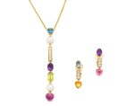 'Allegra' Gem Set and Diamond Demi-Parure | 寶格麗| 'Allegra' 寶石 配 鑽石 項鏈及耳環套装