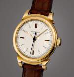 Reference 1491 | A well preserved pink gold wristwatch with indirect centre seconds, hard enamel dial and scrolled lugs, Made in 1947 | 百達翡麗 | 型號1491 | 粉紅金腕錶,備間接中心秒針,琺瑯字錶盤及卷狀錶耳,品相優良,1947年製