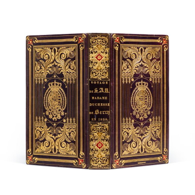 View full screen - View 1 of Lot 545. Suite aux Lettres vendéennes. 1829. Reliure de Simier, armes de François Ier des Deux-Siciles + 2 ouvrages..