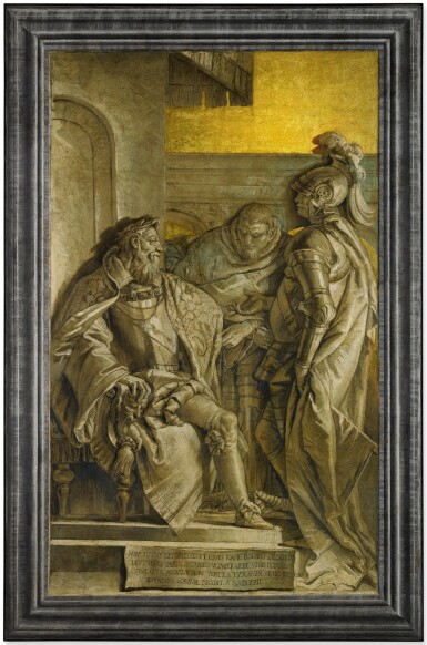 View full screen - View 6 of Lot 18. A Set of Six Paintings depicting the Celebrated Deeds of the Porto Family of Vicenza.