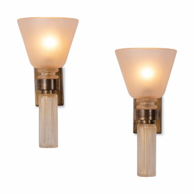 View full screen - View 1 of Lot 71. SEGUSO | PAIR OF SCONCES.