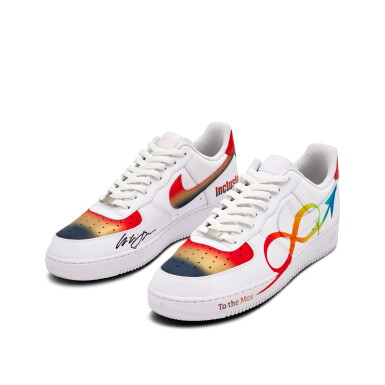 View full screen - View 1 of Lot 128. Willie Green New Orleans Pelicans 2023-2024 Game Worn and Signed Custom Air Force 1s | To The Max Foundation .